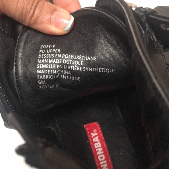 Strappy Studded Black Boots - Picture 7 of 7